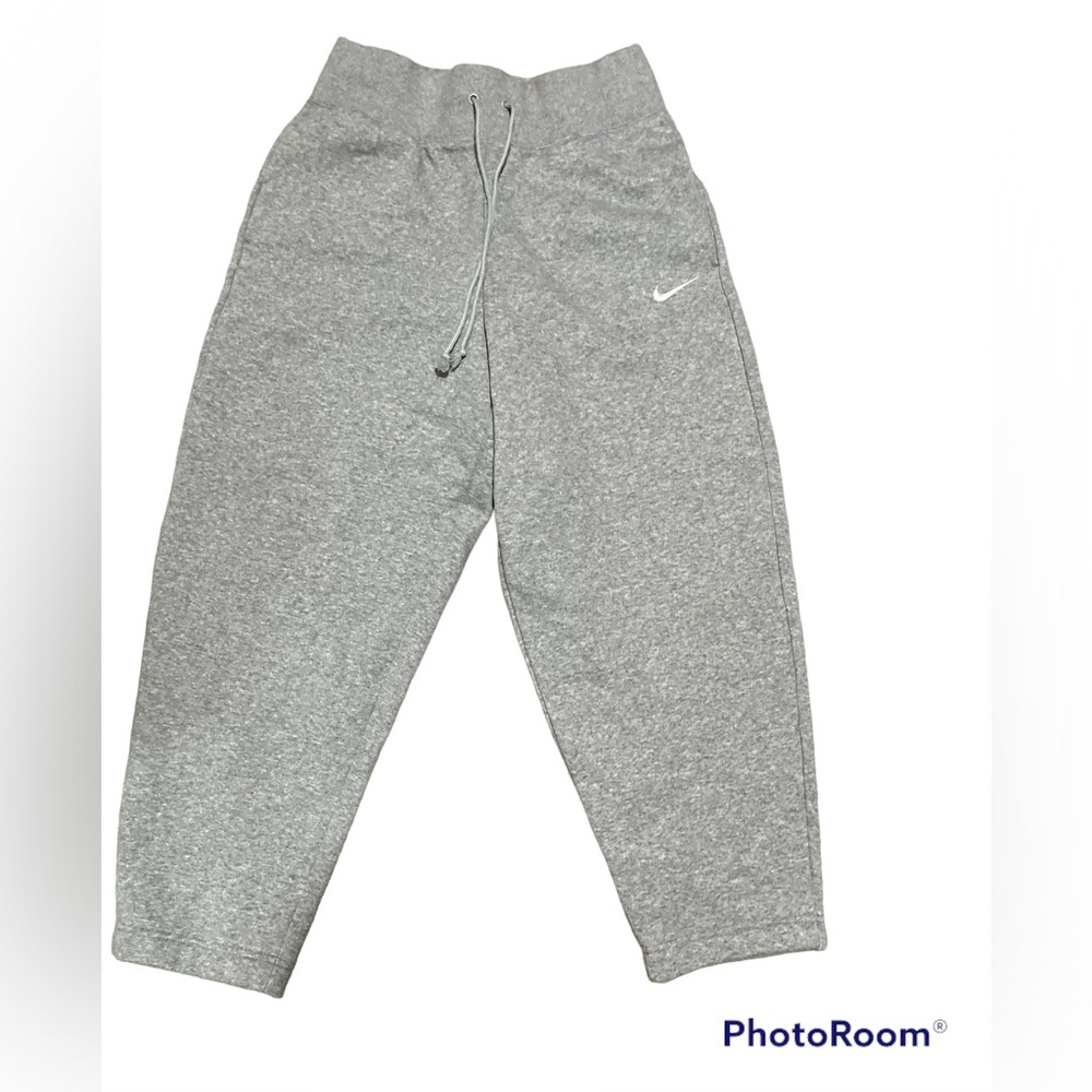 Nike Sportswear Phoenix High Waisted Curve ANKLE Sweatpants Grey Size Medium